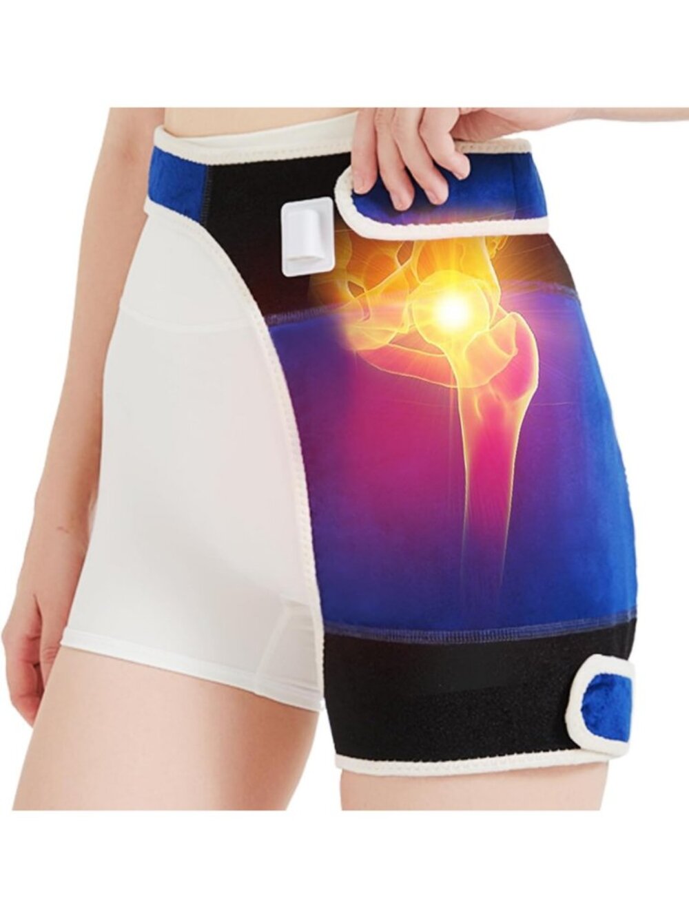 Electric Hip Heating Pad for Pain Relief, Soft & Cozy with Auto-Off Timer